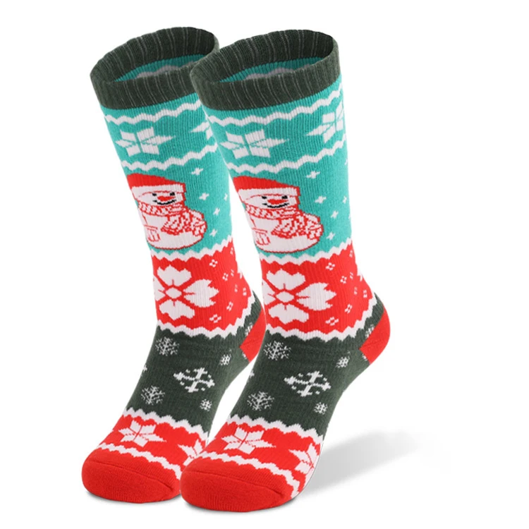 Outdoor Ski mountaineering thickened warm stockings high tube  BCI cotton compression sports socks for men and women in winter