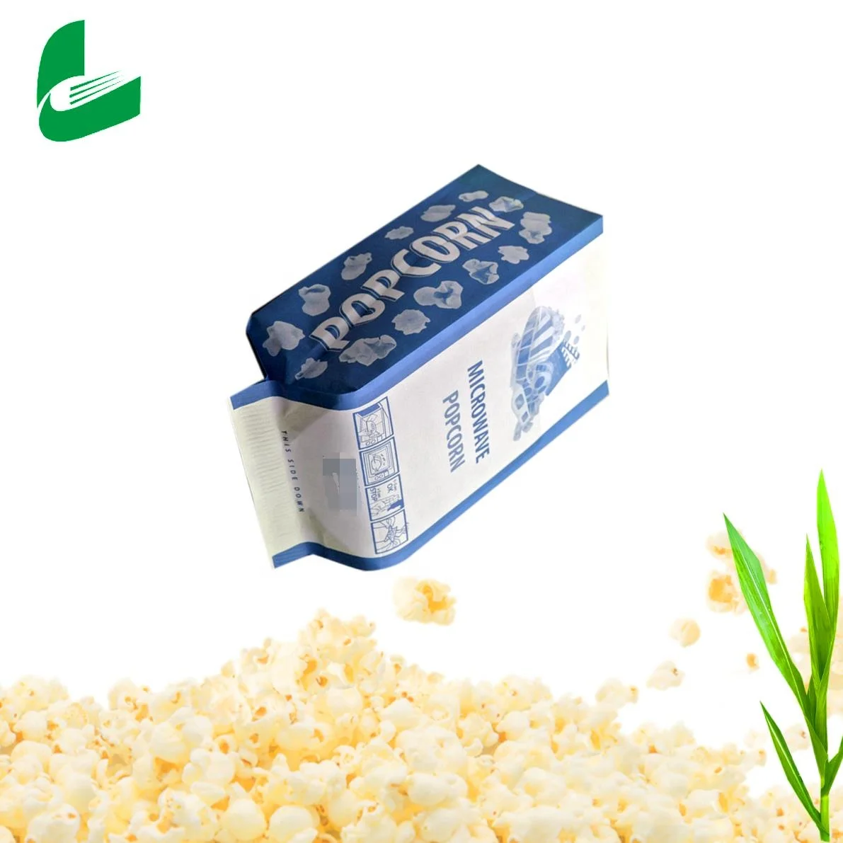 Jinan Huafeng factory price custom greaseproof and biodegradable paper kraft microwave popcorn paper bag