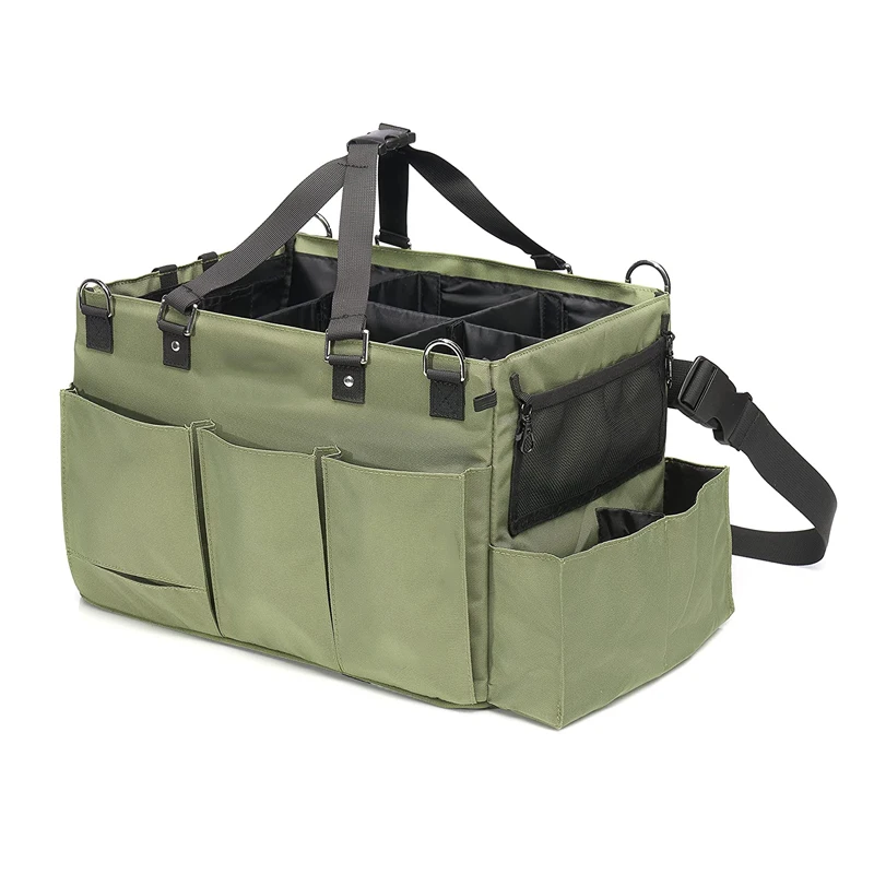 Large Wearable Cleaning Handle Caddy Organizer Waist Straps Shoulder Supply Cleaning Caddy Bag