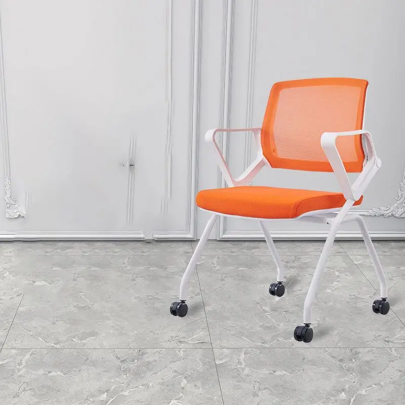 2024 Wholesale Mesh Swivel Revolving Office Cheap Guest Training With Writing Tablet Meeting Room Office Chair