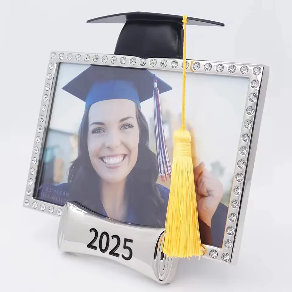 Custom Desk Graduation Metal Picture Photo Frame For Kindergarten Primary Junior Senior High School University Graduation