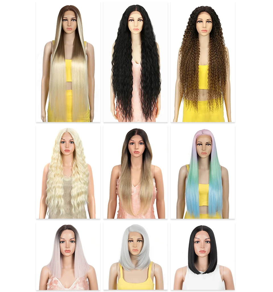 High Quality Premium Fiber Water Wave Ombre Blonde Bundles Rattan Weaving Material Wholesale Pictures Synthetic Weave Hair Packs