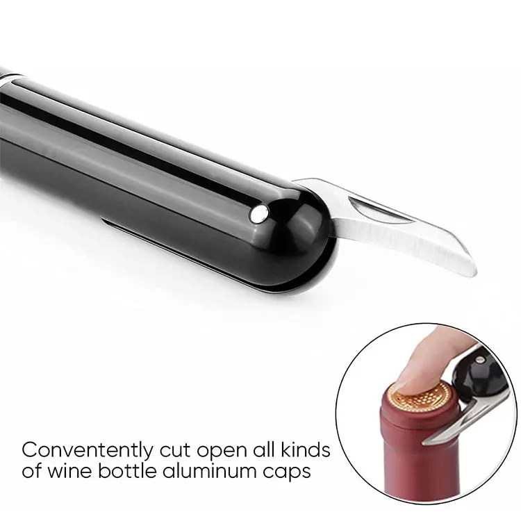 Factory Wholesale Luxury Plastic Easy Cork Remover Corkscrew Pen Air Pocket Pressure Pump Wine Opener