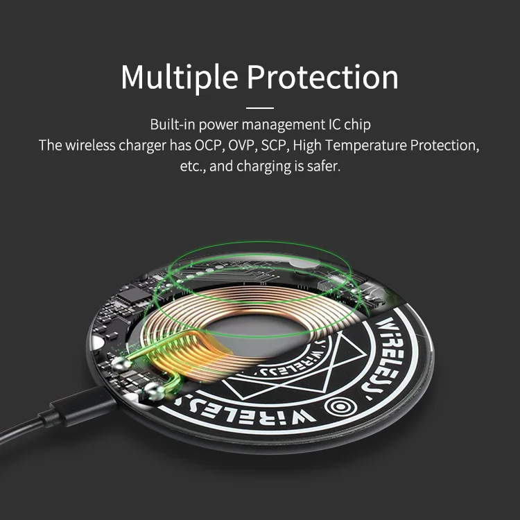 Best Selling Products Wholesale Price Universal Magic Circle Led Fantasy Wireless Charger