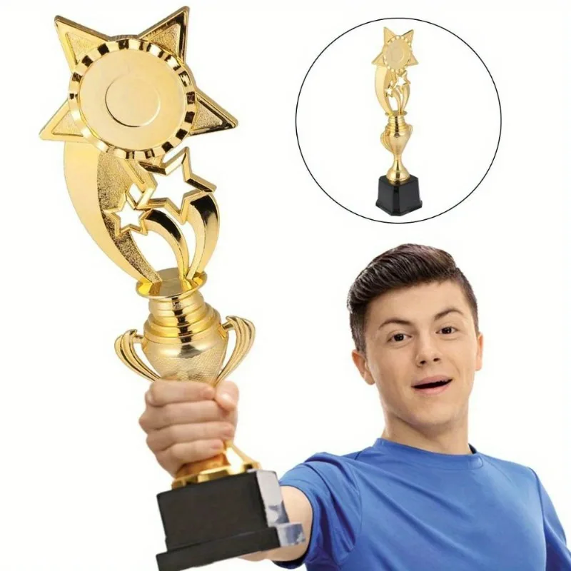 Promotion Plastic Stars Competition Sports Game  School Rewarding Supply Winner Award Trophy