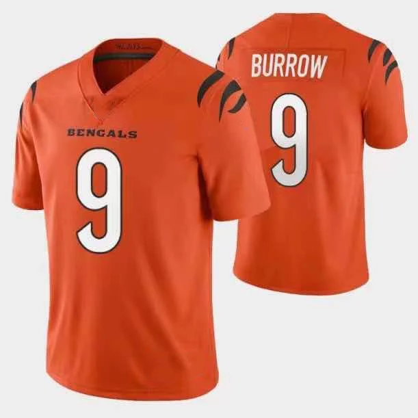 Ben gals Cincinnati Joe Burrow 9  American Football Jersey Top Quality Bengal Shirts Clothing Wear