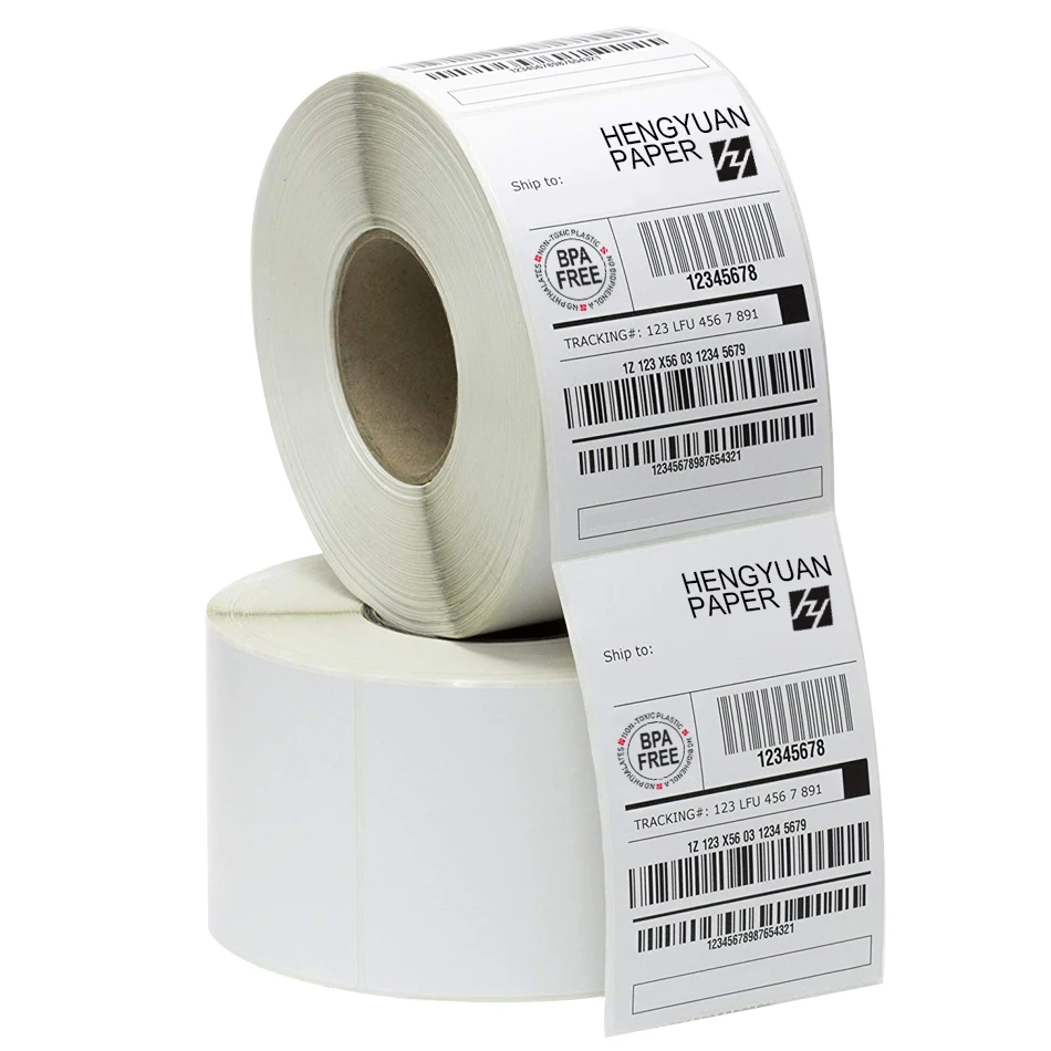 Free Sample Wholesale Direct Thermal Label Adhesive Sticker Barcode 4x6 Shipping