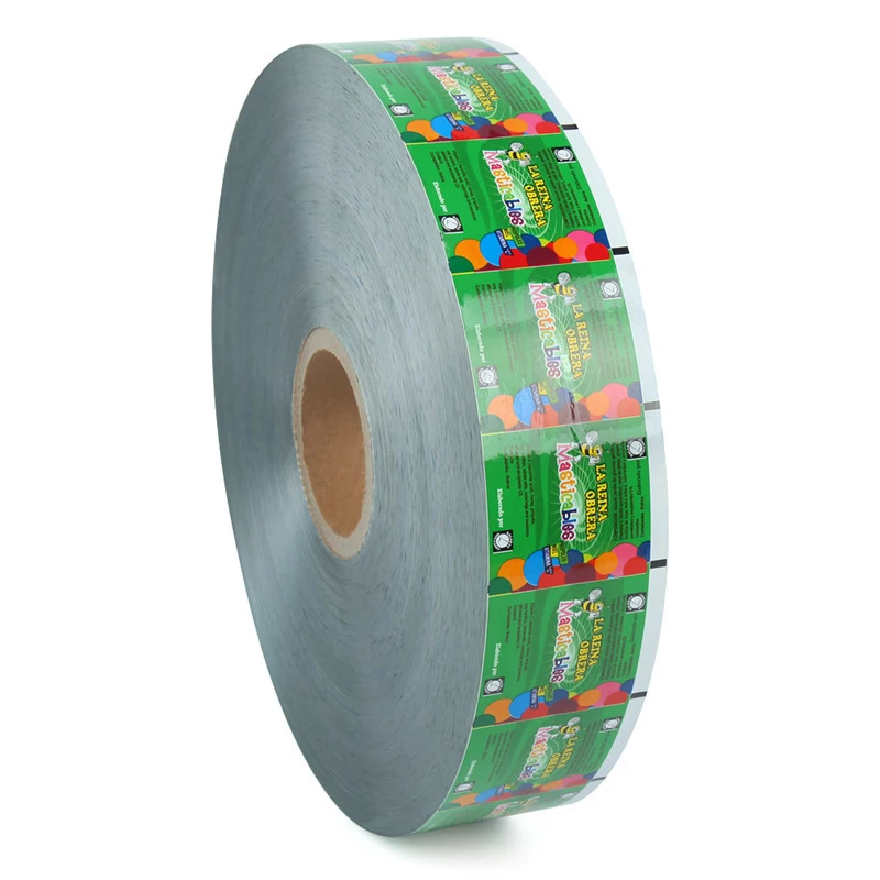 custom printed plastic lamination pack film transparent pet film in roll for auto pack machine