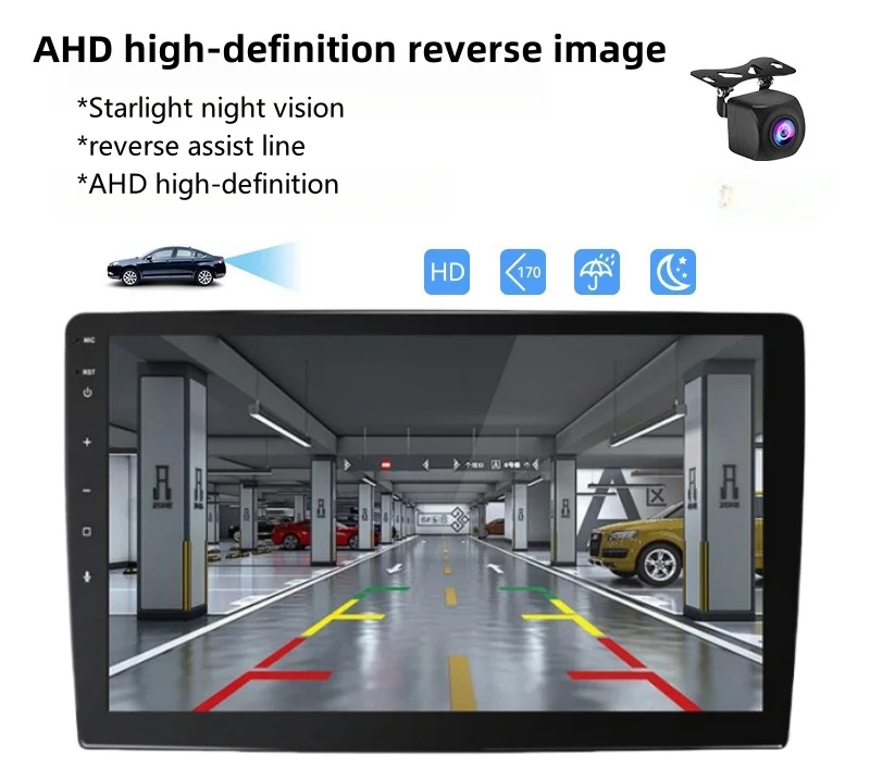 1 Din Android Car Radio GPS TFT Touch Screen with Bluetooth DVD Player Stereo Cover for Vehicle Entertainment