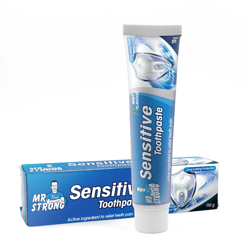 Hot selling  toothpaste for sensitive teeth nature formula fluoride free for adult sensitivity use