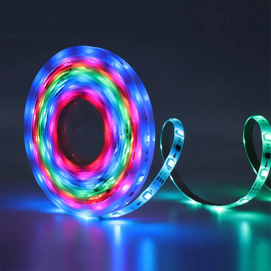 Music Sync App Remote Control USB 5V Bedroom TV PC Backlight Ambient SMD 5050 Led Strip Light 12V Flexible RGB Smart LED Strip