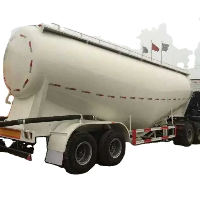 2/3/4 осей 30-60cbm воздушный компрессор Bulker бункер порошковый навалочный цементный бак полуприцепы