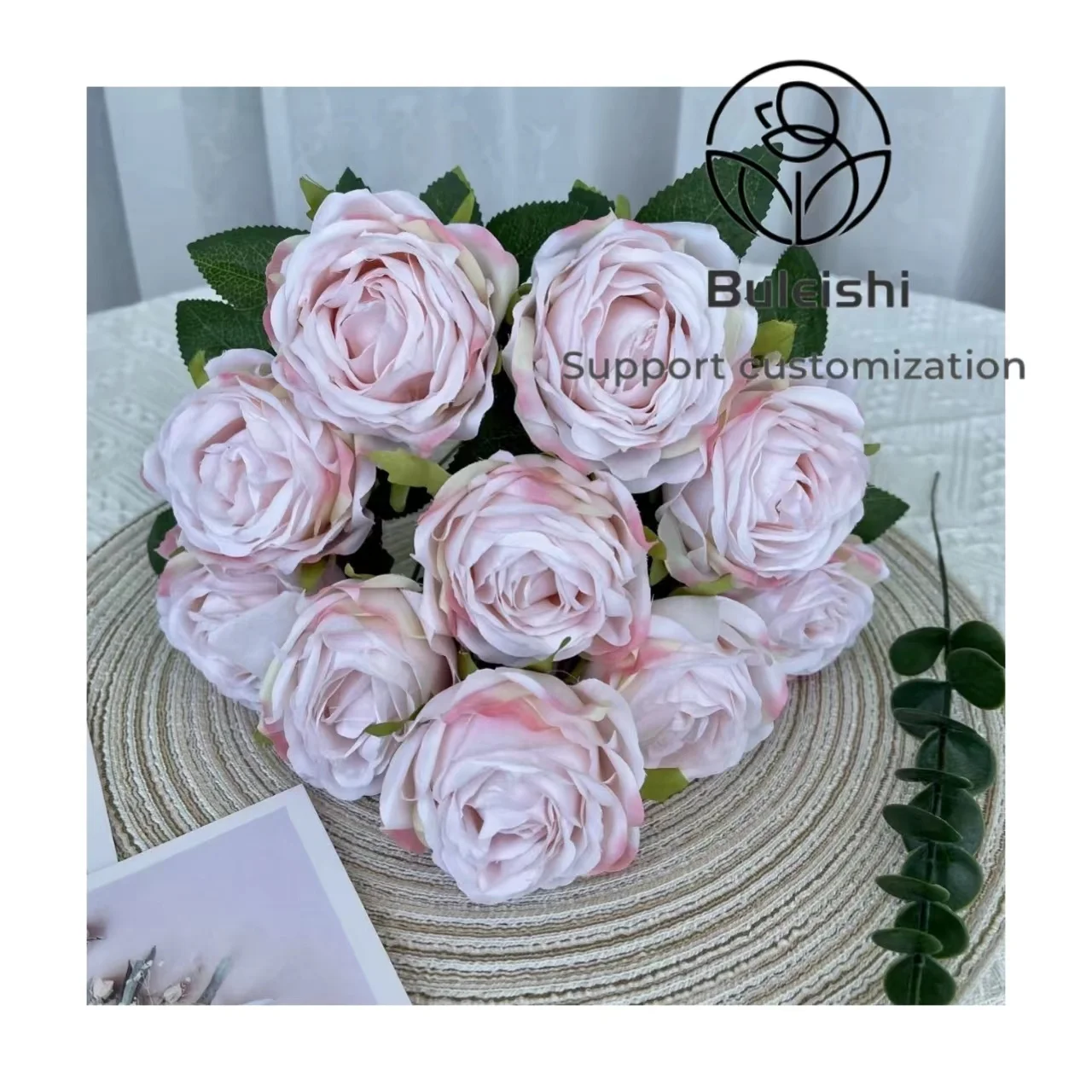 silk flowers decor wedding orchid simulation flowers arrangement baby breath artificial centerpieces flowers