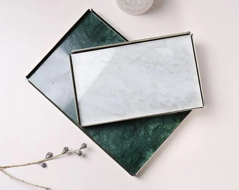 New Year Gift European Style Nordic Home Decor Luxury Marble Jewelry Bathroom Articles
