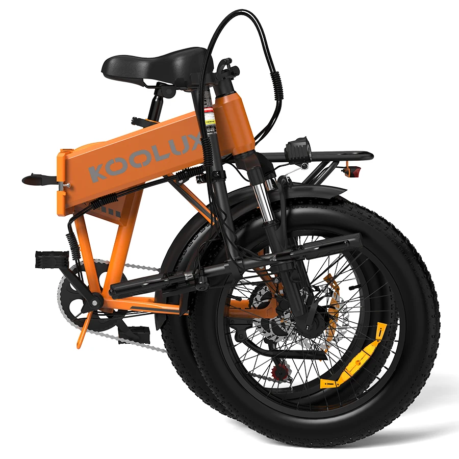 bike Folding 500W Dual Motor KOOLUX 48v13Ah Battery Oil Brake Full Suspension Fat Tire Aluminum Alloy frame Electric Bike