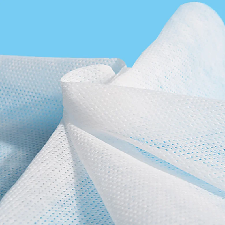 Super soft 3d embossed 100% ES fiber hot air nonwoven hydrophilic fabric top sheet nonwoven