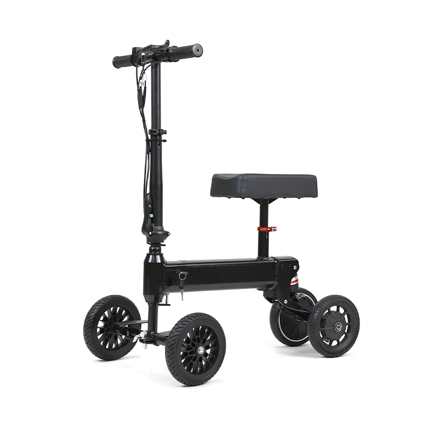 New design lightweight scooter portable 150w power knee scooter for disables rehabilitation folding knee scooter electric