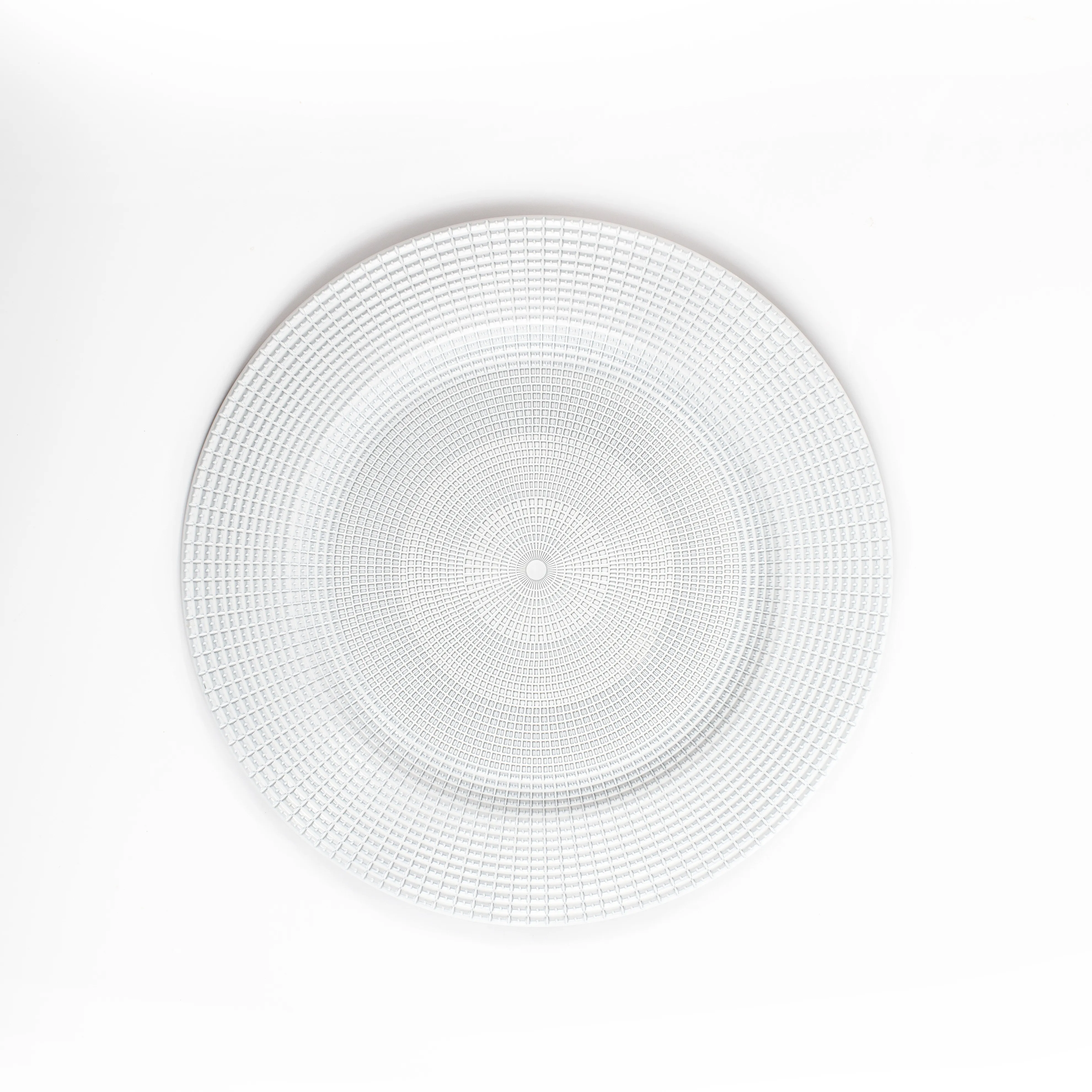 Wholesale Sliver Wicker Charger Plate Plates with Gold Cutlery Set Rattan Placemat