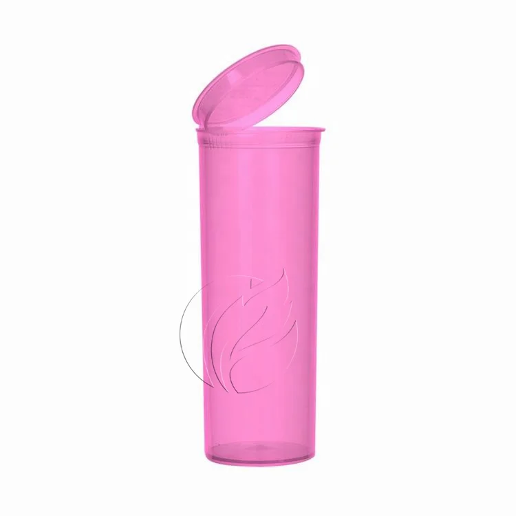 Child Resistant 6/13/19/30/60Dram Plastic Pop Top Bottles Vials, Squeeze Pop Top Tubes Medicine Pill Capsule