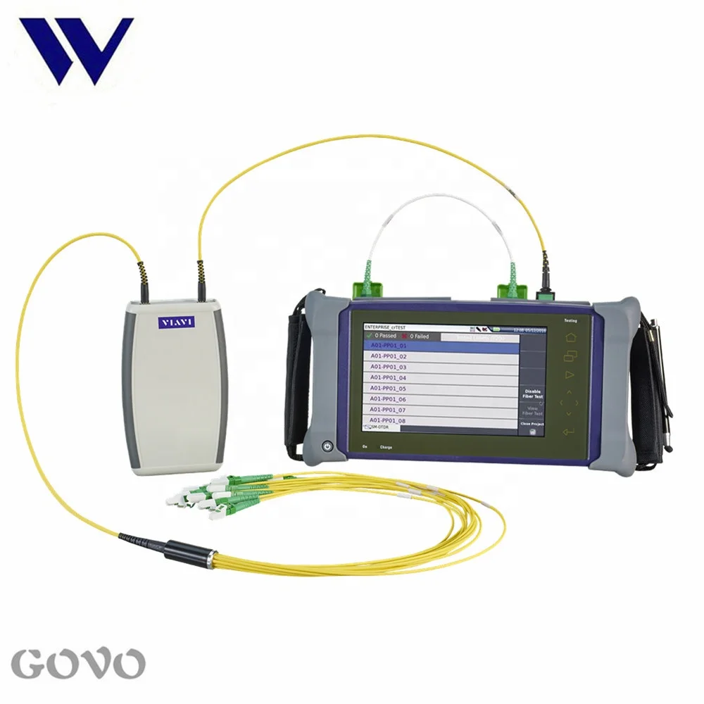 9 inch Touchscreen JDSU VIAVI MTS 4000 V2 OTDR Machine  E4136C  46/45/45dB 1310/1550/1625nm Fiber Optic OTDR