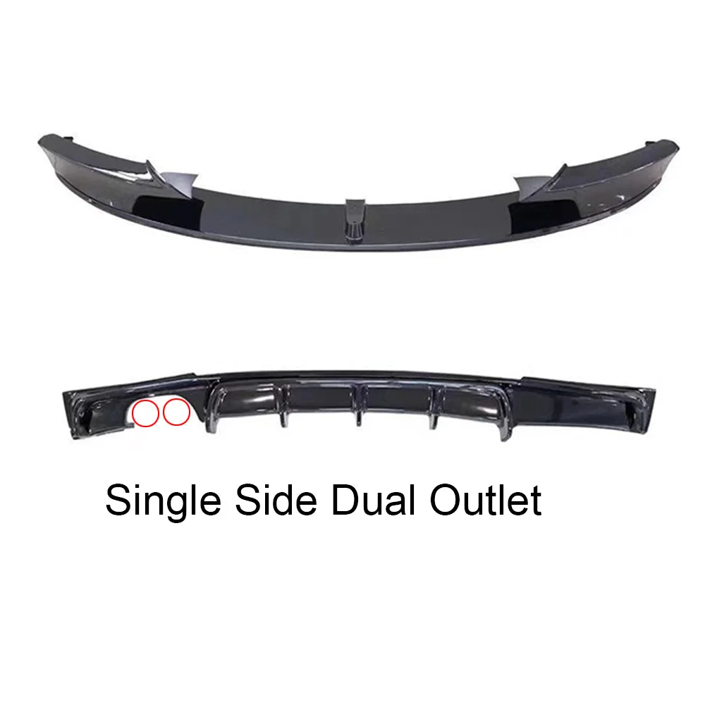 3 SERIES 2012-2019 F30 F35 M performance glossy black front lip rear diffuser F30 front splitter for BMW