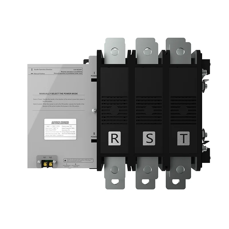 ATS LMS1-630LA 3P Automatic Transfer Switch PC Class Dual Power Changeover Switch 125A 250A 400A 630A
