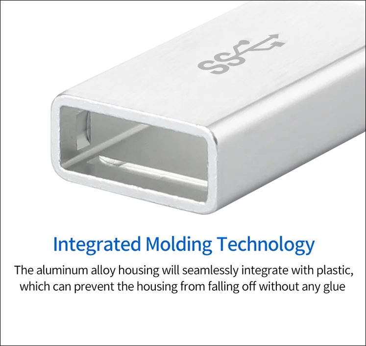 Ульт-unite черный корпус из алюминиевого сплава USB 3,1 Type-C для типа A Male адаптер конвертер