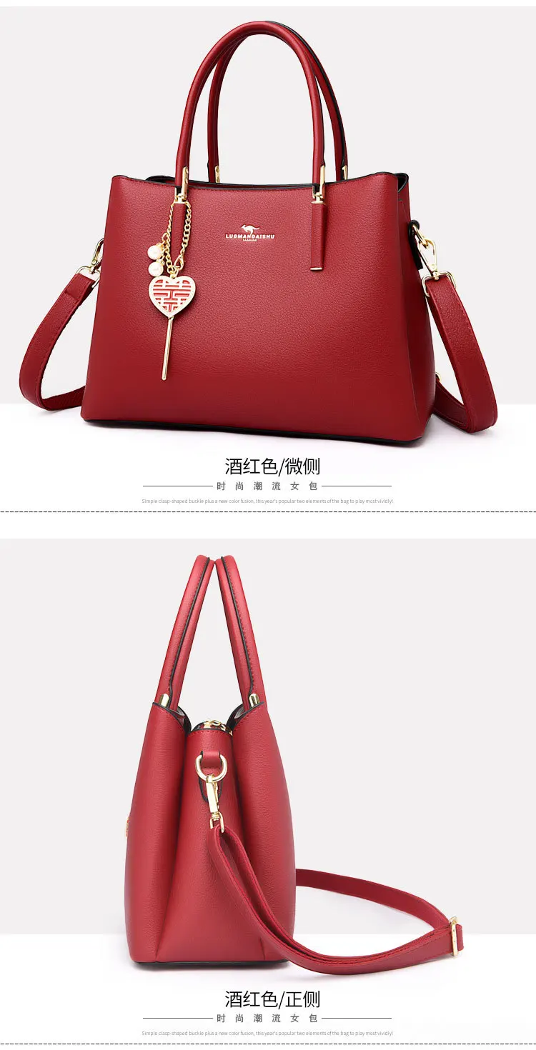 Bags Women Soft Leather Handbags Ladies Large Capacity Shopper Branded Messenger Tote Luxury Designer Shoulder Crossbody Sac