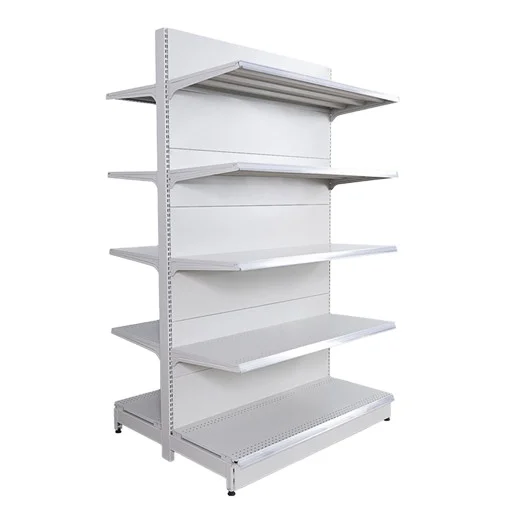 Luxury Double-sided Back Panel Shelf Store Display Racks/ Shelves For General Store Supermarket Shelf Gondola Shelving