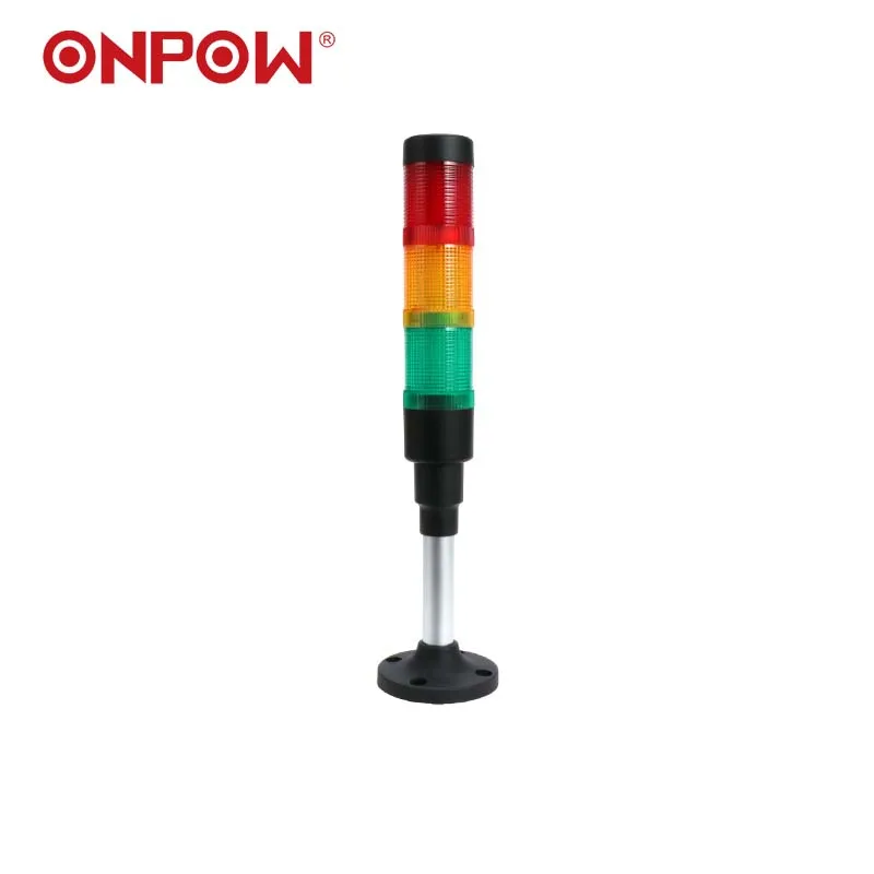 ONPOW 40mm 3 layers LED strobe warning lights with buzzer HBJD-40A,CE,ROHS,REACH