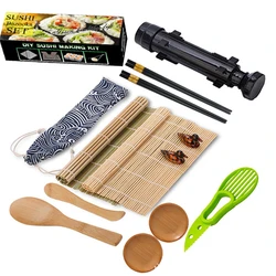 Good Quality Custom Logo Sushi Maker Bamboo Red Sushi Making Kit Maker With Sushi Knife