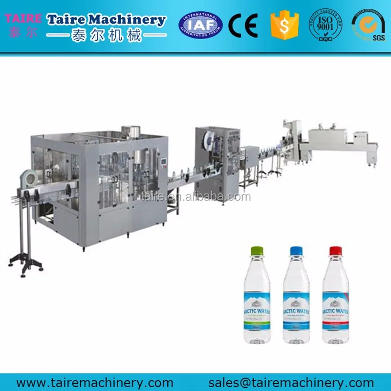 PET bottle pure water/mineral water flushing/filling/capping 3 in 1 Machine (CGF 16-12-6)