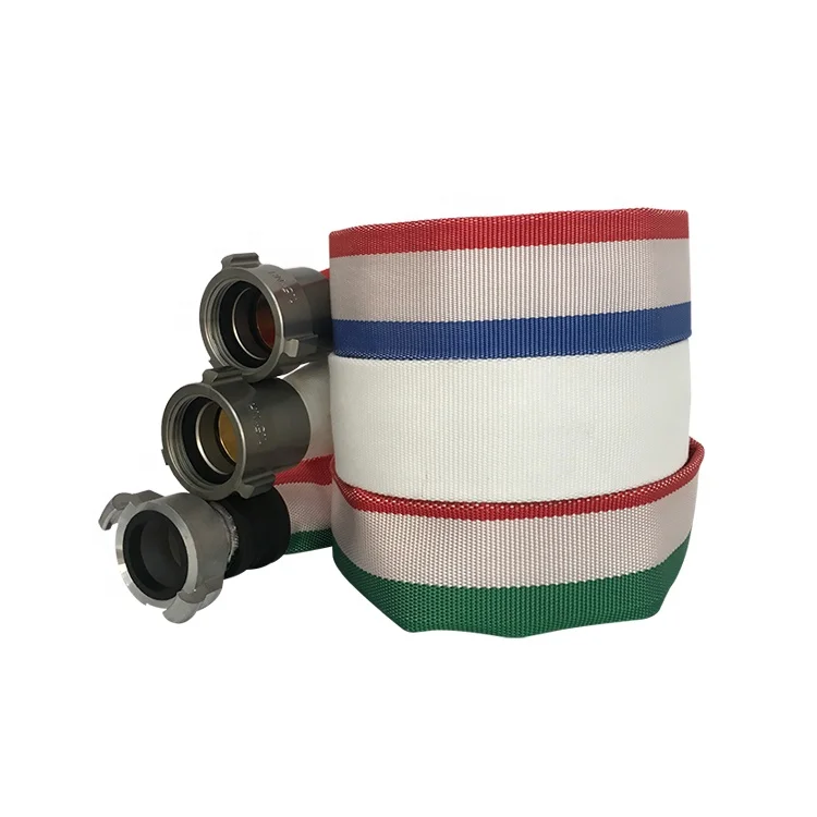 
china manufactory price list of 2 inch 3 inch 4 inch 5 inch pu line canvas used fire extinguisher discharge hose 