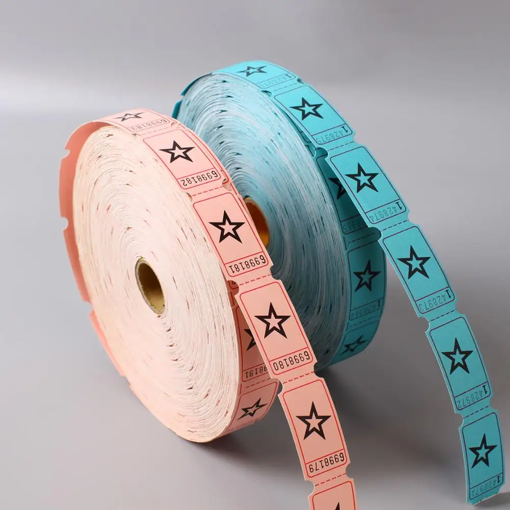 
customized roll or fanfold game party ticket 