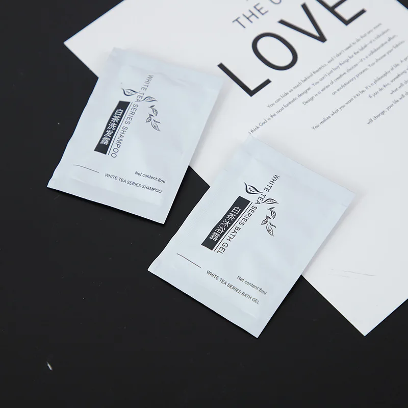 Disposable Hotel Shower Gel Travel Portable Body Wash Shampoo Pouches Small Bag Toiletries Set Wholesale