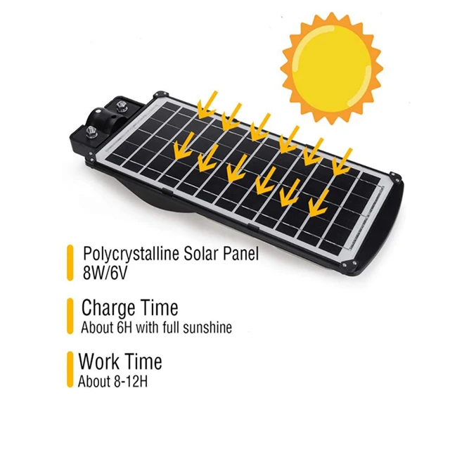 Great Price solar street light with pole battery sensor for outdoor activity