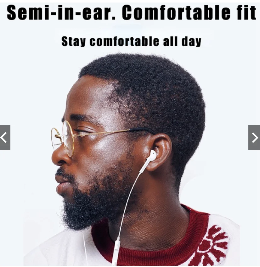 Hot Sell Factory Wholesale Original Quality 8pin Wired Earphones Headphone with Mic for iPhone 7/8/X/11/12