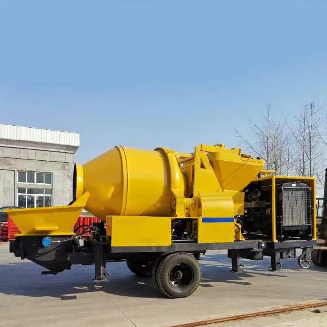 Concrete Mixer With Pump Machine Truck Mini Cement Mixer With Pump Machine Concrete Mixer High Pressure