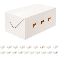 Disposable Rectangle Food Containers Shawarma Fries Hot Dog Kebab Lunch White Cardboard Paper Box