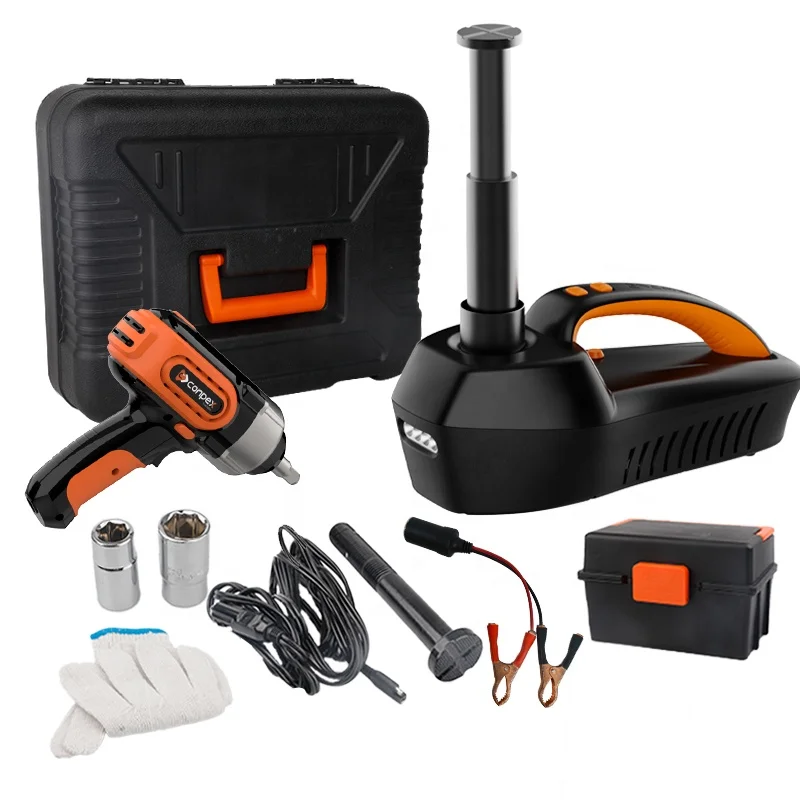 Conpex New Arrival 12V 4 in 1 Hydraulic Car Jacks 5T Electric Jack Electric Car Jack Kit