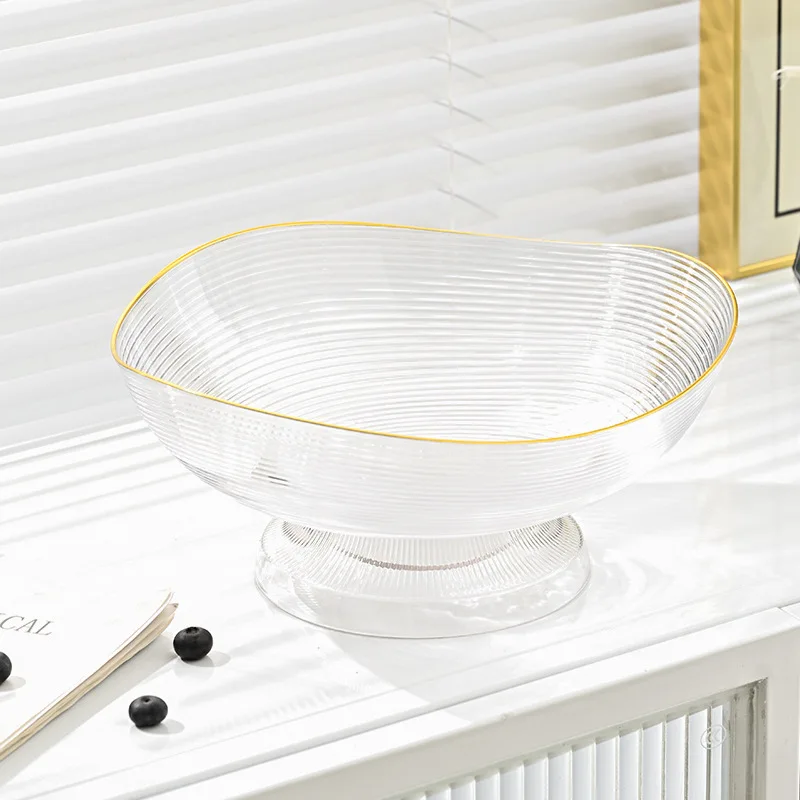 Household fruit tray with food drain two-in-one living room coffee table plastic sugar tray office snack tray wholesale