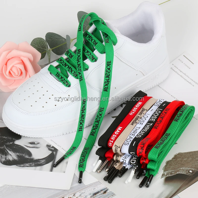 High Quality Sneaker Laces Shoelace Charms Custom Logo Metal Aglet Tip Lace Shoe Lace Accessories
