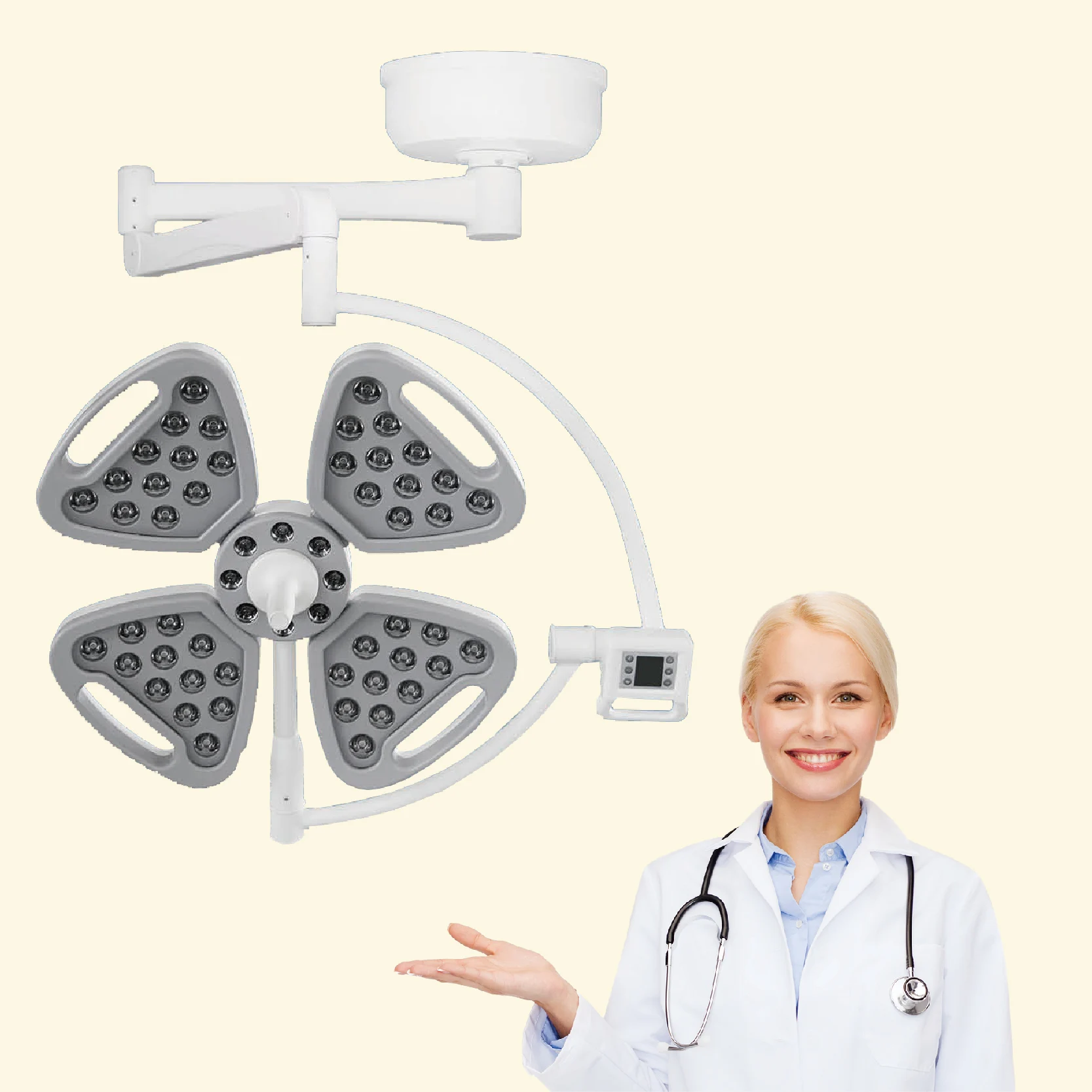 HLED-700 Wholesale Distributor Cold Light Operating Lamp Mobile LED Shadowless Surgical Light