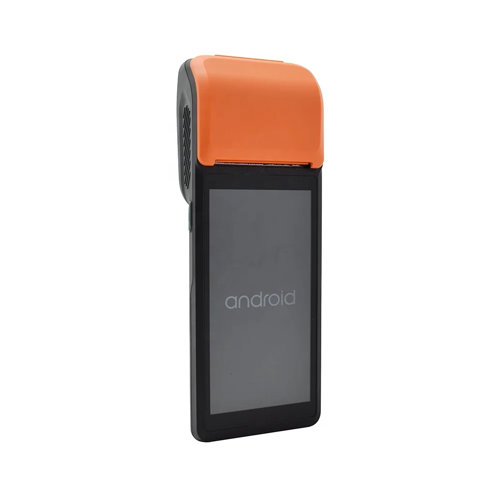 4G WiFi bluetooth Android 11 Handheld POS Terminal Device with 58mm Thermal Printer