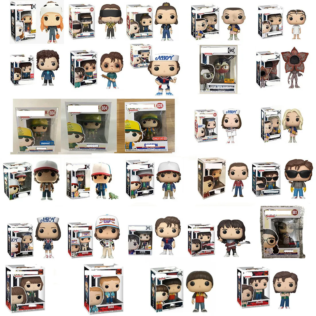 FUNKO POP Television stranger things 674 675 ROBIN STEVE Action Figure Toys Vinyl Figurine Cute Version Model Collection Doll