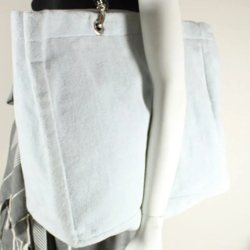 Womens Summer Large Beach Handbag Personalized Oversized Terry Towelling Tote Bag Striped Terry Towelling Beach Tote Bag