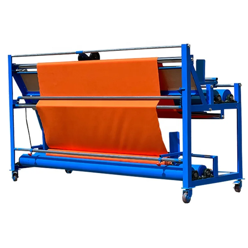 industrial good price cloth rolling machine cloth winding  taking-up machine cloth measuring machine rewinding machine