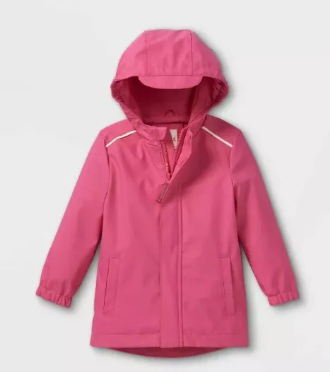 PU Waterproof Hooded Rain Coat Windproof Breathable hooded PU coating kids rain coat wholesale waterproof PU durable waterpr