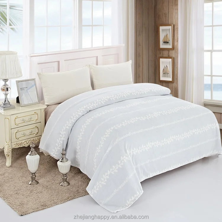 Custom Mink White Mexican Blanket Custom Printed Or Embossed Mink Blanket For Winter