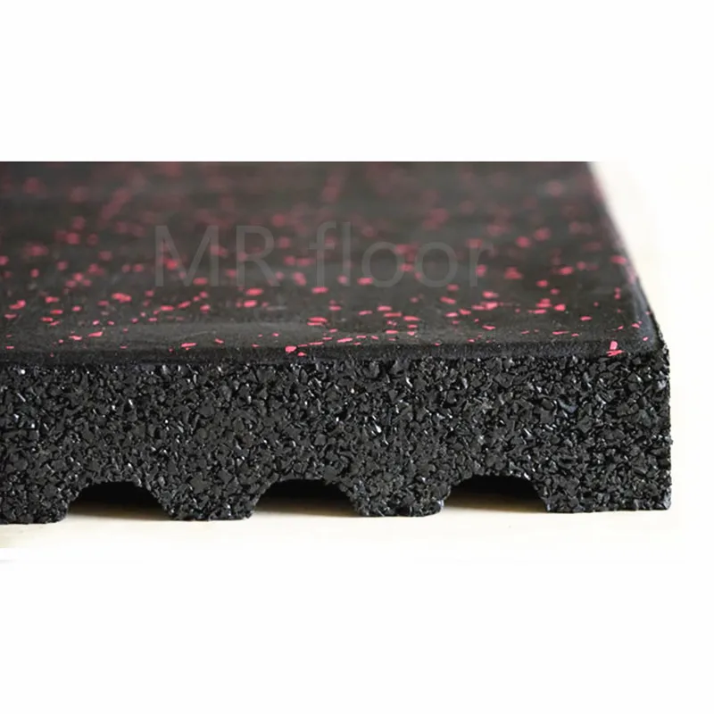 China factory price red 10% EPDM dots playground rubber mat bricks 500*500